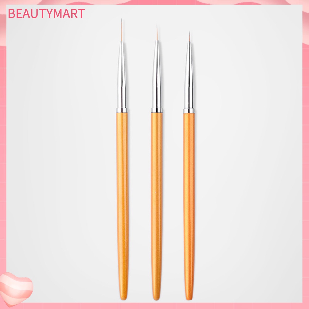 Set 3 Cọ Vẽ Trang Trí Móng Tay Chuyên Nghiệp