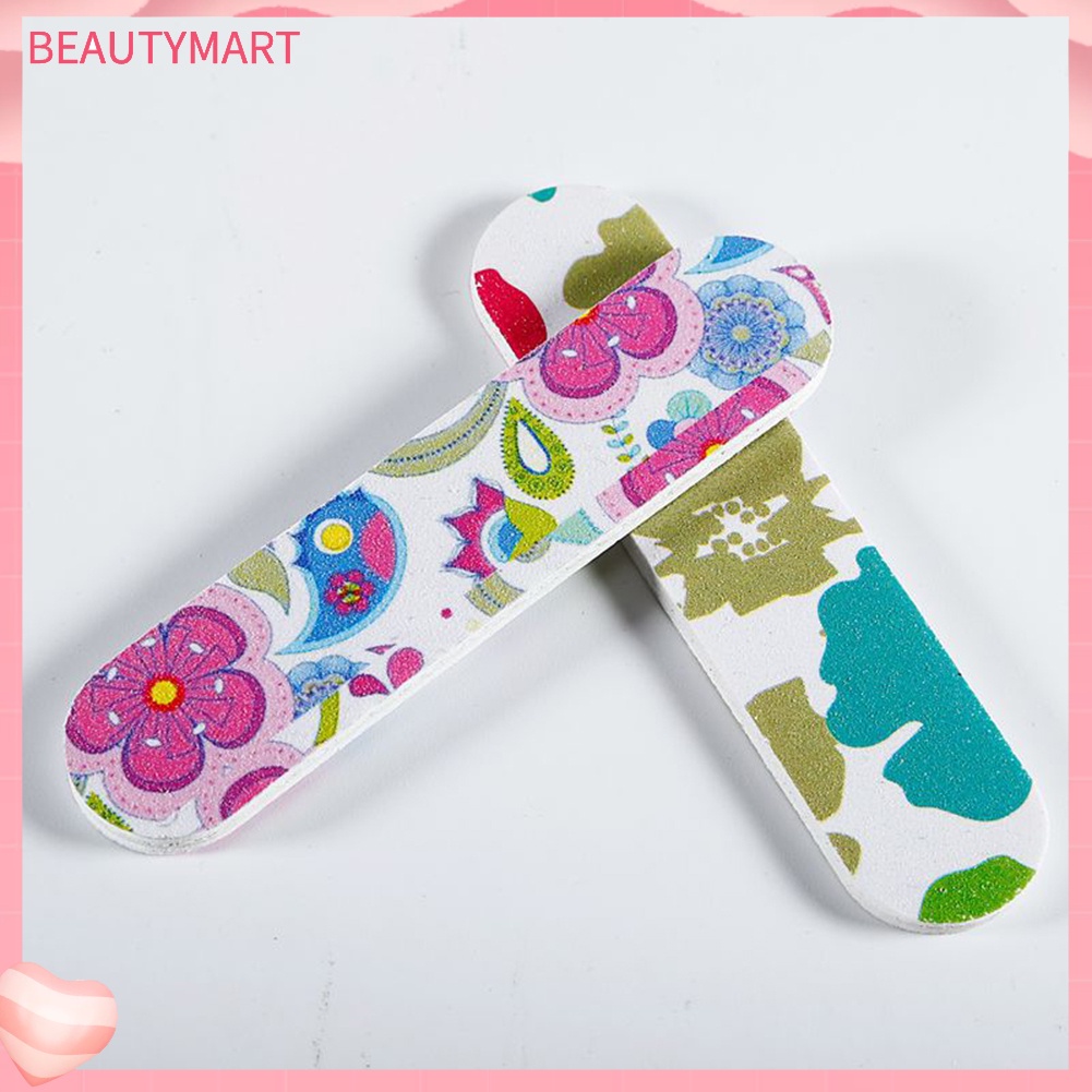 Bộ 10 Cây Dũa Móng Tay Hai Mặt Mini Hình Bông Hoa