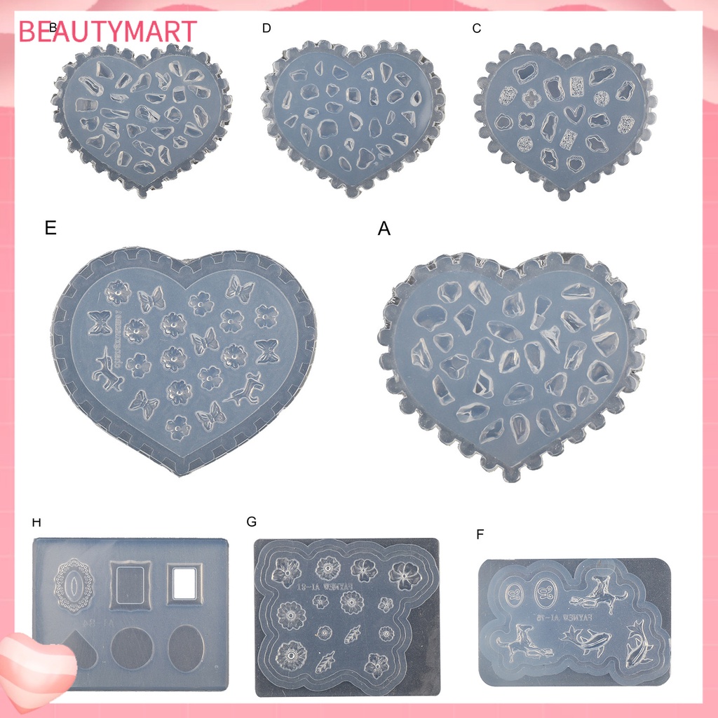 Khuôn Silicone Tạo Họa Tiết Trang Trí Móng Tay 3D DIY