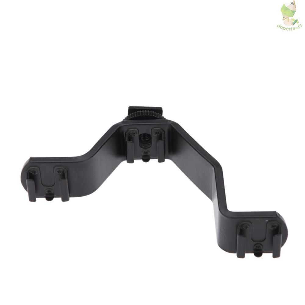 Dual Hot Shoe V Mount Bracket for Video Lights Microphones or Monitors on Cameras and Camcorders   Came-6.5