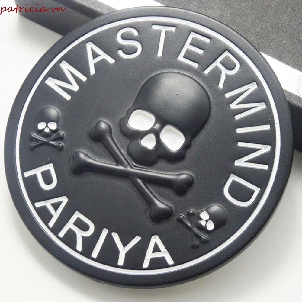 FENDER Miếng Dán Trang Trí Xe Hơi Hình Đầu Lâu Bằng Hợp Kim Kẽm Độc Đáo