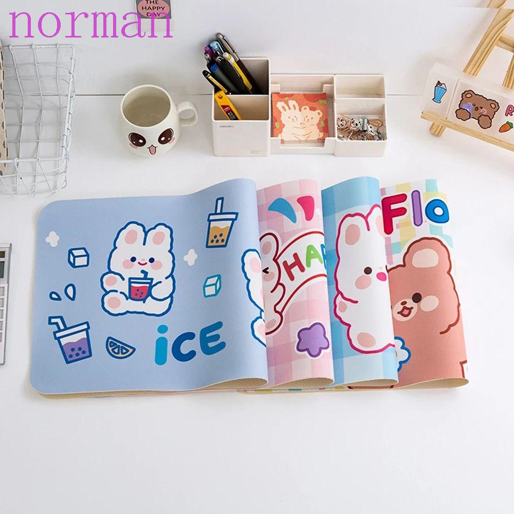 Tấm Lót Chuột Và Bàn Phím Máy Tính Mềm Không Thấm Nước Hình Động Vật Hoạt Hình NORMAN