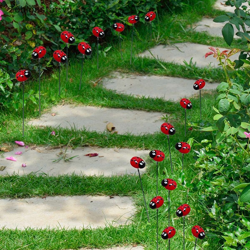 [STAR] Chậu Hoa Trang Trí Sân Vườn Hình Bọ Rùa / Côn Trùng Nhiều Ngăn