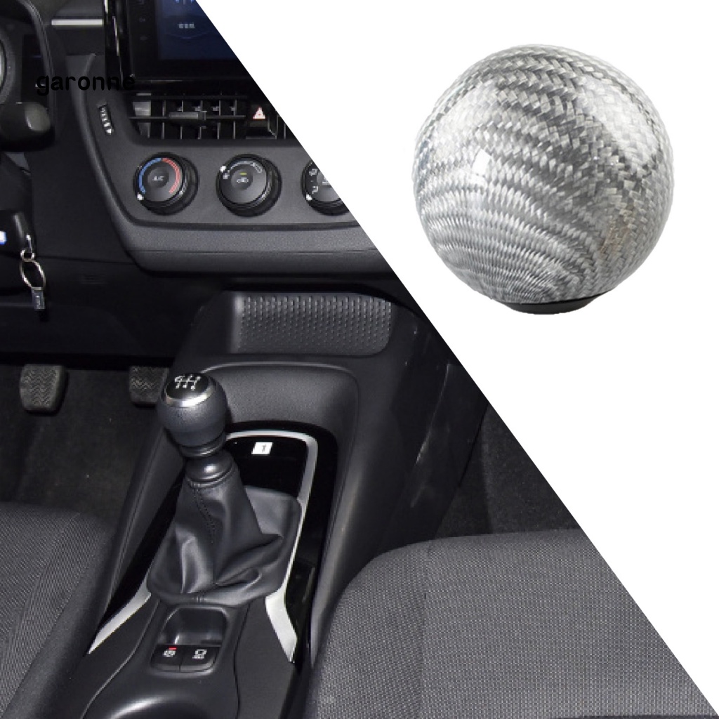 Đầu Cần Gạt Số Xe Hơi Hình Bóng Tròn Bằng Sợi Carbon Thông Dụng