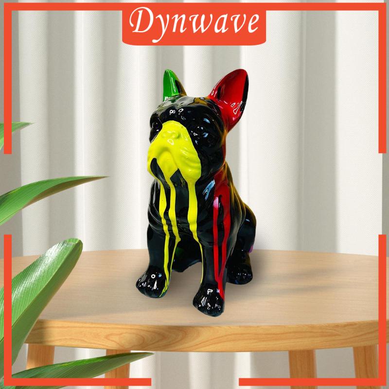 Mô Hình Chú Chó Bằng Nhựa Resin Nhiều Màu Sắc