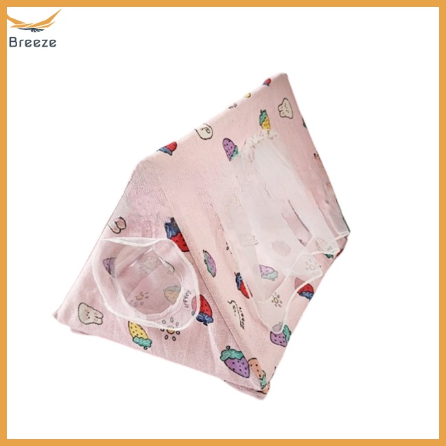 Lều Giấu Trong Nhà In Họa Tiết Trái Dâu Cho Sóc Chuột Hamster Thỏ