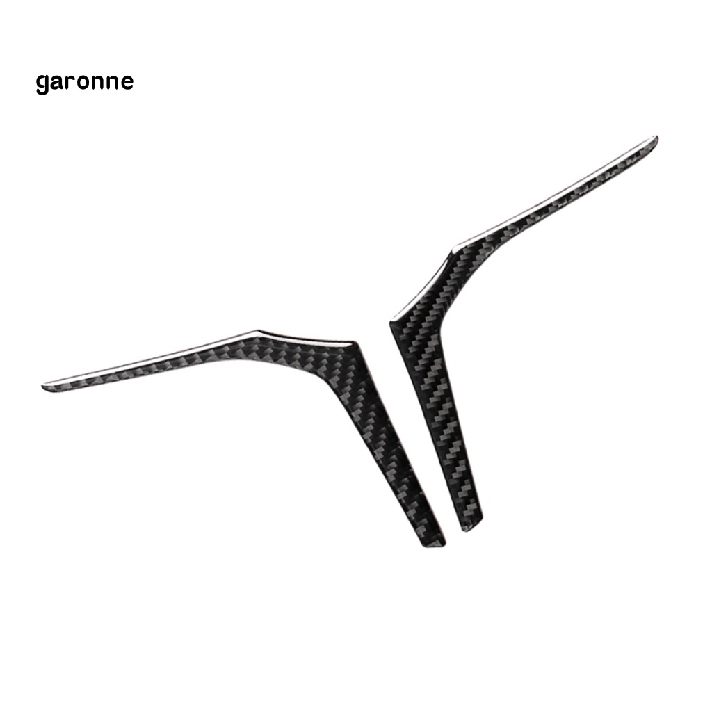 Set 2 Miếng Dán Vô Lăng Xe Hơi Bằng Sợi Carbon Thân Thiện Với Môi Trường Chống Mài Mòn Cho BMW G01 G02 X3 X4 Series