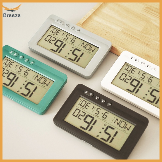 Đồng Hồ Báo Thức Kỹ Thuật Số Đa Năng Để Bàn Trang Trí Phòng Khách
