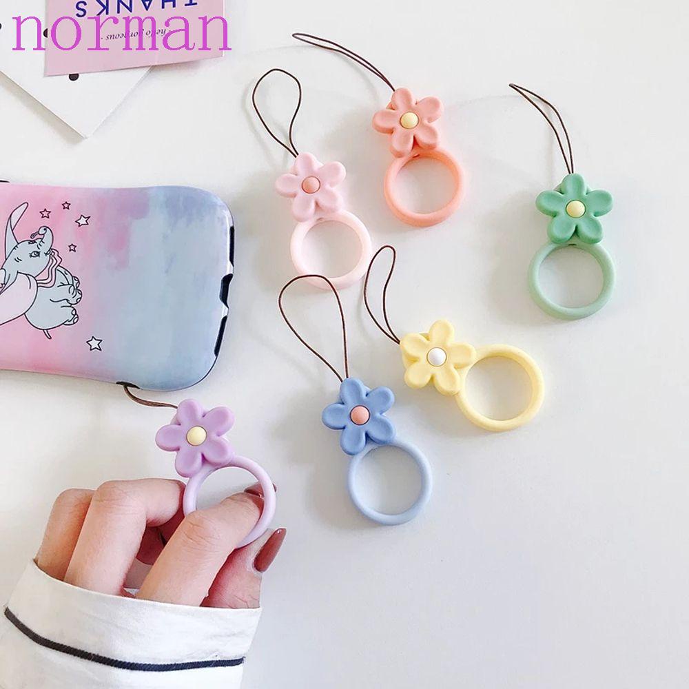 Ốp Điện Thoại Họa Tiết Hoa Kèm Móc Xỏ Ngón Chống Thất Lạc Charms