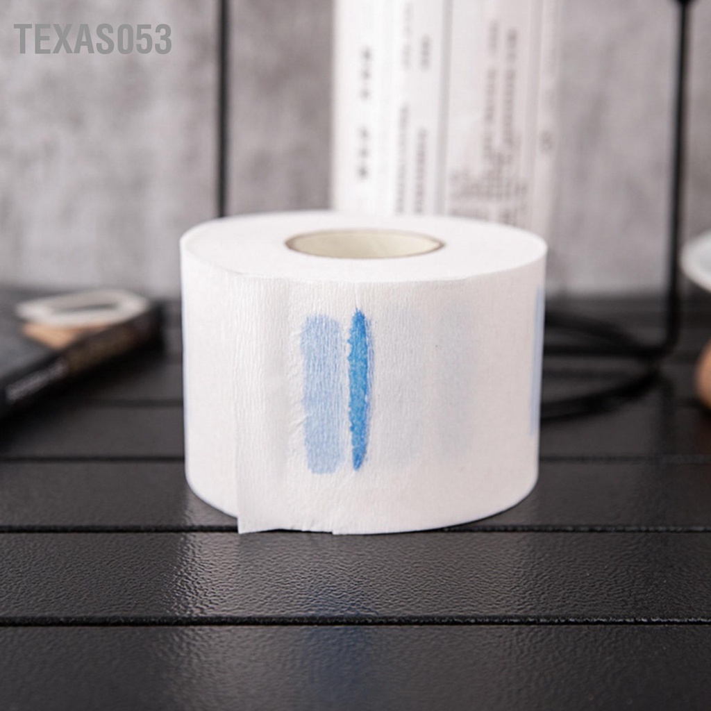 Texas053 5 Cuộn Cổ Dải Trắng Chuyên Nghiệp Co Giãn Cắt Tóc Giấy Làm Dụng Cụ