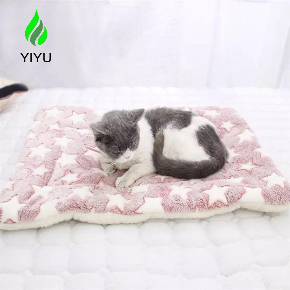 YIYU Nệm ngủ mềm mại hình chữ nhật giữ ấm mùa đông cho thú cưng 1 cái