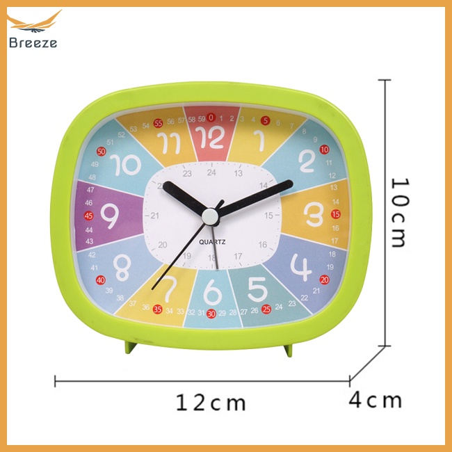 Đồng Hồ Báo Thức Điện Tử Hình Vuông Cỡ Nhỏ Sử Dụng Pin Dùng Để Giáo Dục Sớm Cho Bé