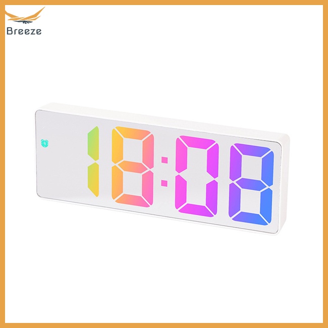 Đồng Hồ Báo Thức Điện Tử Màn Hình Lớn 12 / 24 Giờ Có Thể Điều Chỉnh Độ Sáng