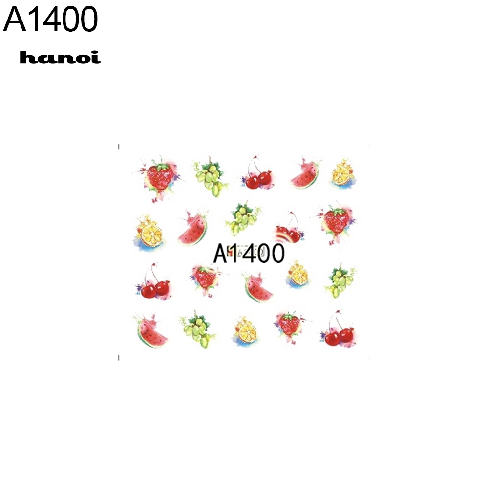 Miếng Dán Trang Trí Móng Tay Hình Trái Cây Xinh Xắn