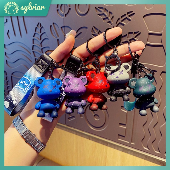 Móc Khóa Hình Gấu Hoạt Hình Thay Đổi Màu Sắc Hợp Thời Trang Cho Cặp Đôi