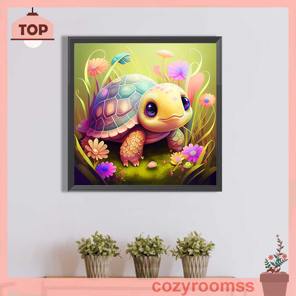 Tranh Đính Đá Kim Cương Toàn Bộ 5D DIY Hình Vẽ Rùa