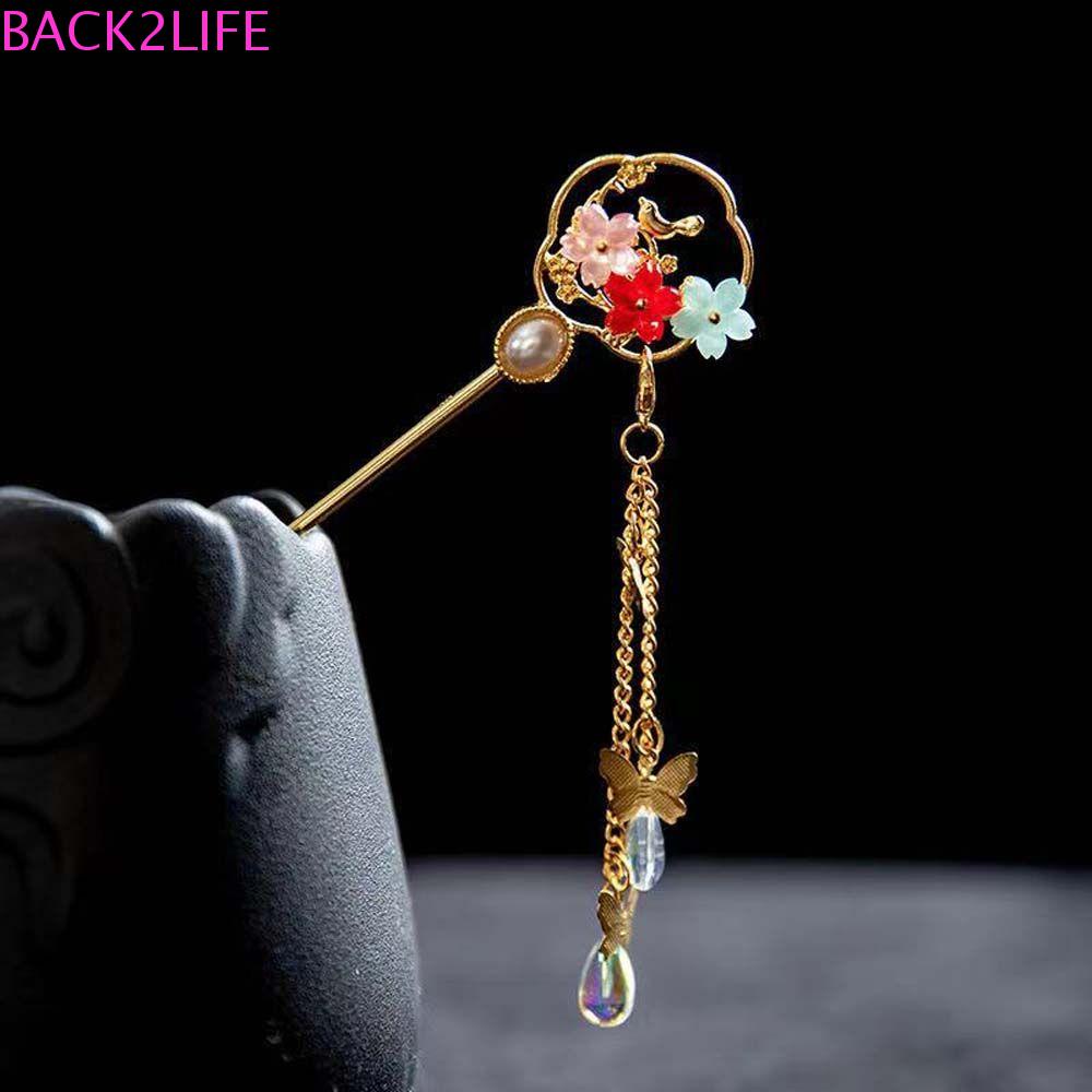 2 Trâm Cài Tóc Hình Bông Hoa Phong Cách Retro Dành Cho Nữ|Nĩa Ăn Uống Tiện Dụng Chất Lượng Cao