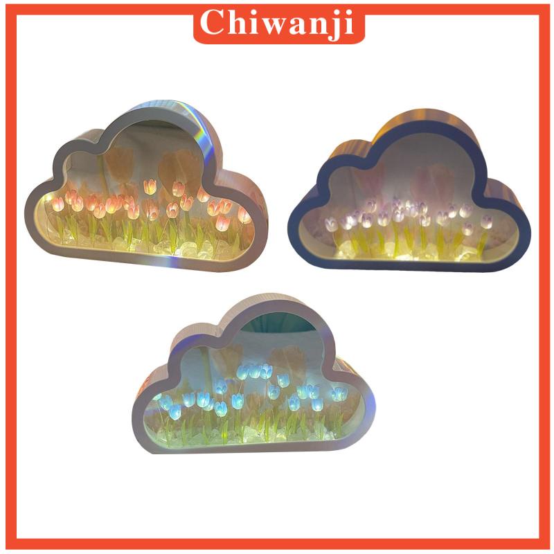[Chiwanji] Đèn Ngủ Nhỏ Gắn Gương Đọc Sách Để Bàn Trang Trí Tiệc Tùng Nhà Hàng Khách Sạn