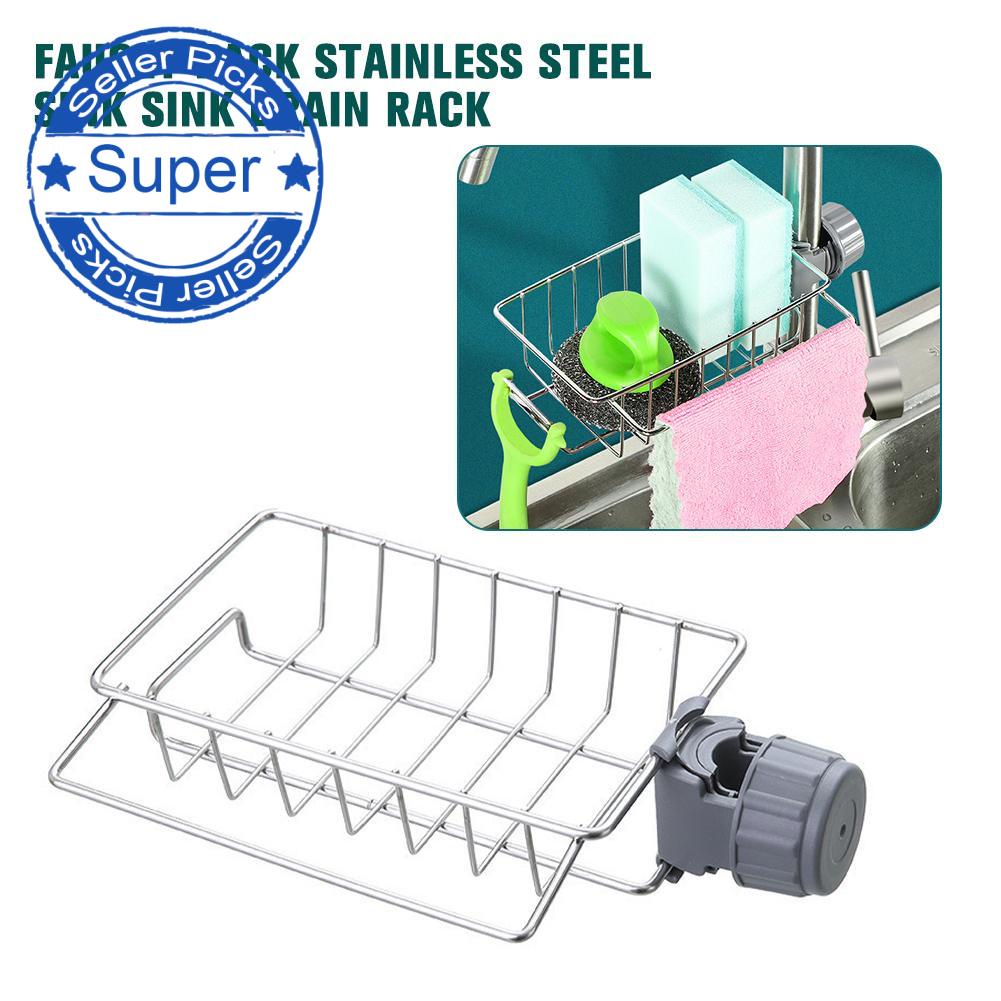 Giá Đựng Đồ Bằng Thép Không Gỉ Gắn Bồn Rửa Chén I1T4