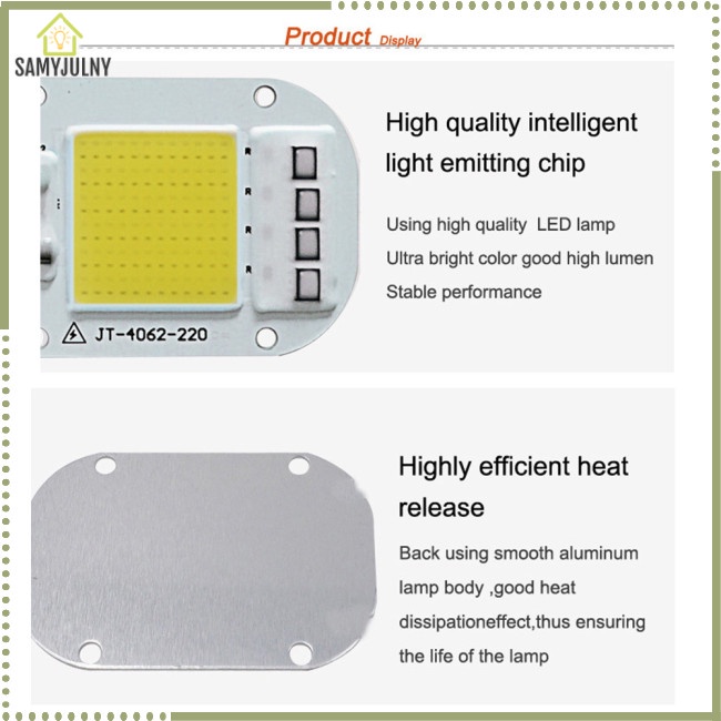 Chip Đèn LED Áp Suất Cao SAM AC 220V 20W / 30W / 50W