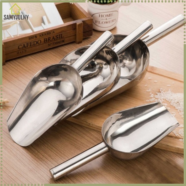 Muỗng Múc Đá Bằng Thép Không Gỉ Tiện Dụng Cho Nhà Bếp