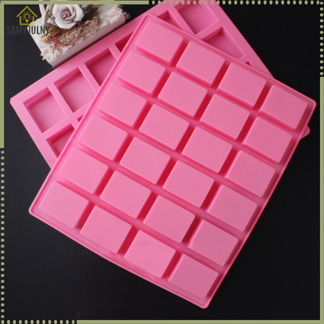 Khuôn Silicone Làm Bánh / Xà Phòng 24 Ô Hình Chữ Nhật