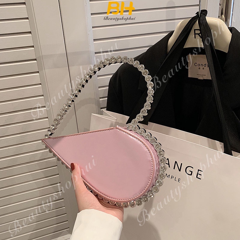 Ví Cầm Tay Họa Tiết Trái Tim Tinh Tế Thời Trang Xuân Hè 2023 Cho Nữ