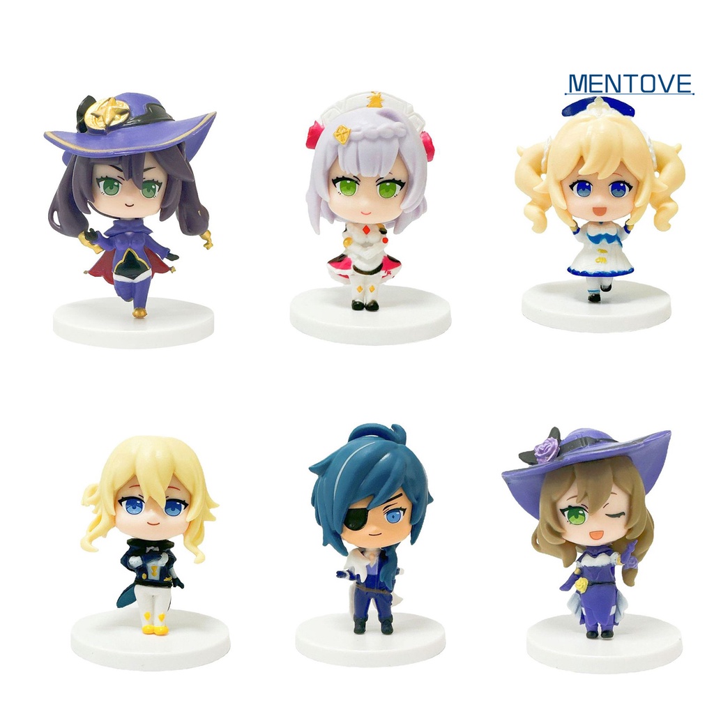 Set 6 Đồ trang trí Nhân Vật Anime Dễ Thương Dùng Trang Trí Bánh Kem