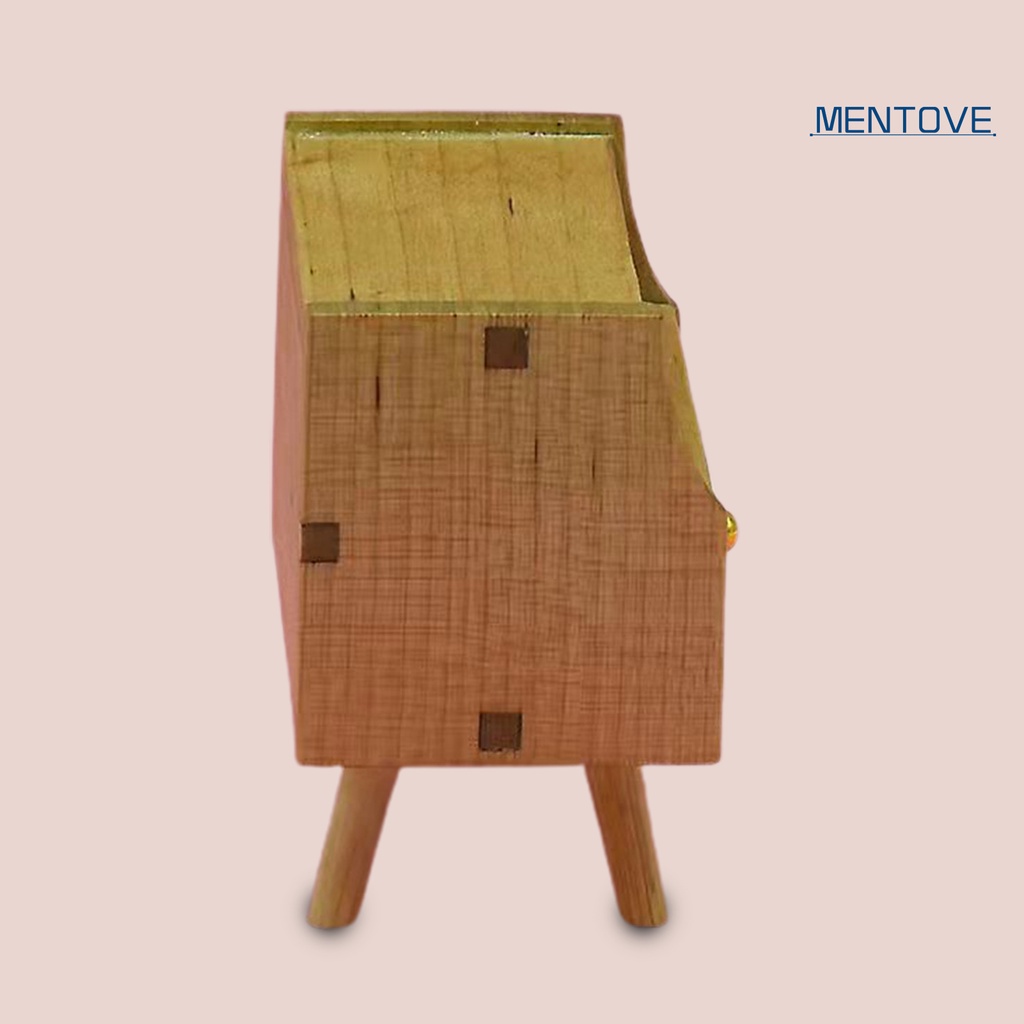[MT] Bàn Đầu Giường Mini Bằng Gỗ Tỉ Lệ 1 / 12 Trang Trí Nhà Búp Bê