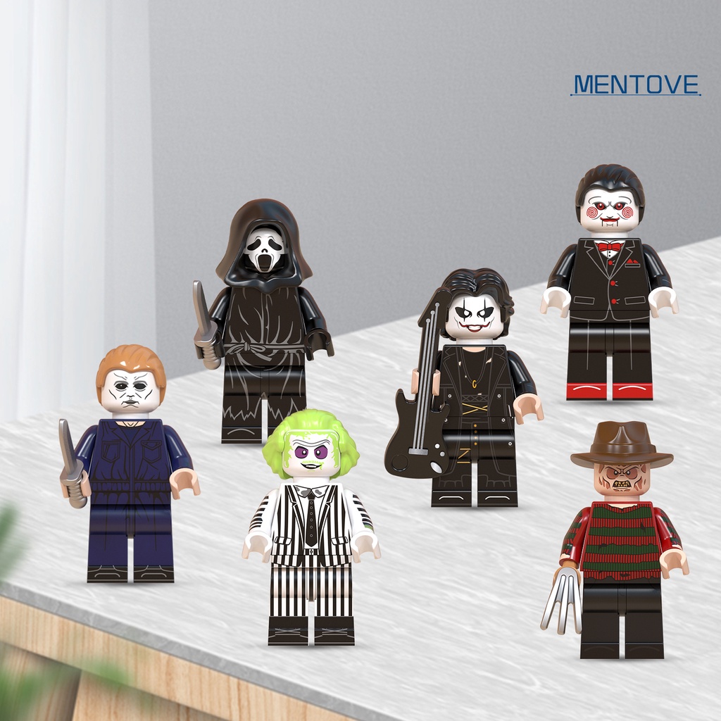 [MT] Đồ Chơi Khối Xếp Hình Mini Nhiều Phong Cách Halloween Đáng Sợ Làm Quà Tặng Cho Trẻ Em DIY