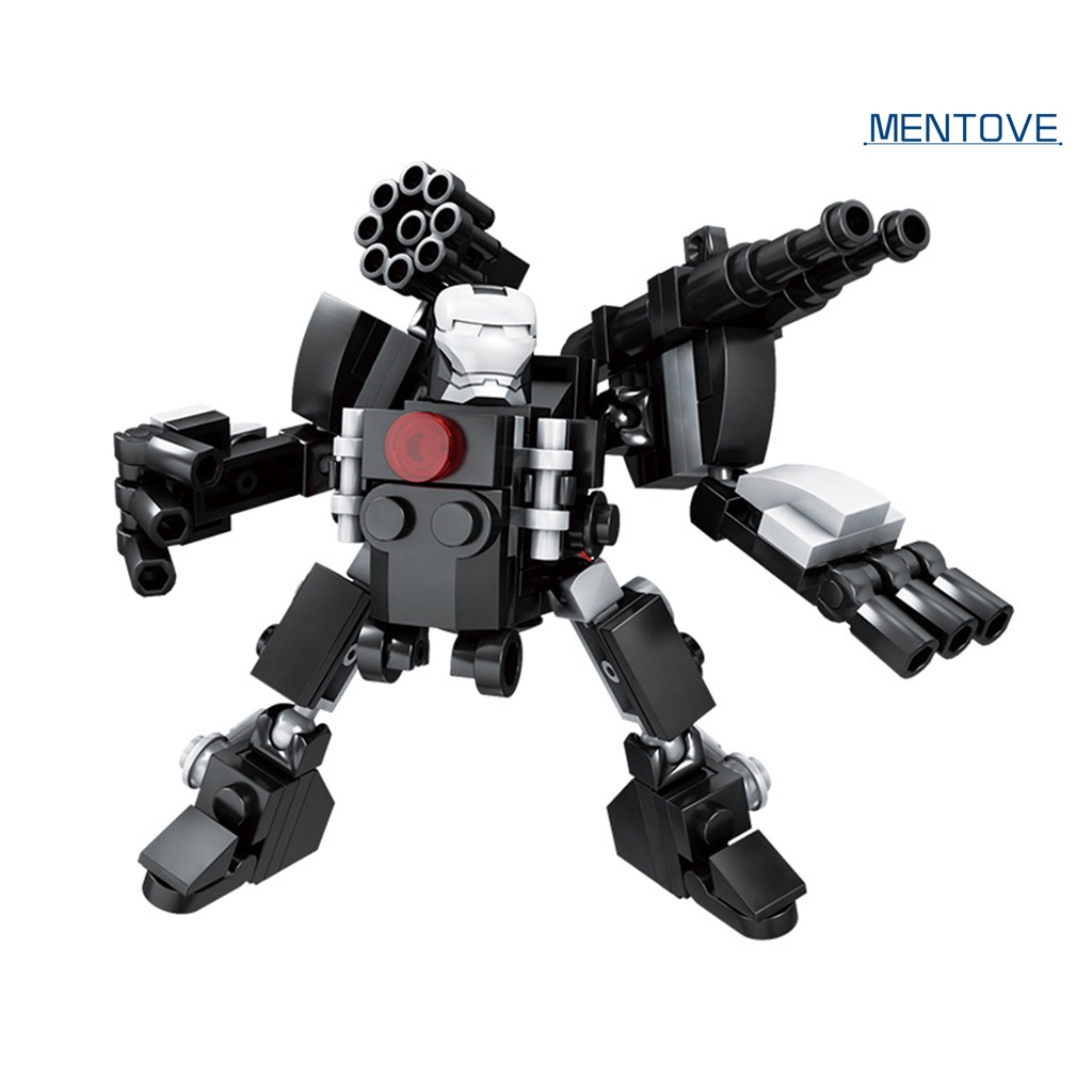 [MT] Đồ Chơi Lắp Ráp Đồ trang trí Chiến Binh Mecha Bằng Nhựa Màu Đen Có Khớp Cử Động Được DIY Làm Quà Tặng Cho Bé