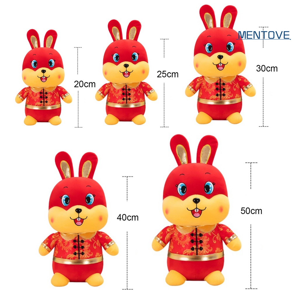 Thỏ Nhồi Bông May Mắn Phong Cách Trung Hoa Dễ Thương 2023