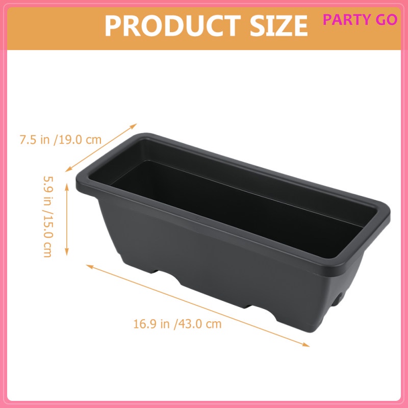 Set 6 Chậu Trồng Cây Hình Vuông / Chữ Nhật Tiện Dụng