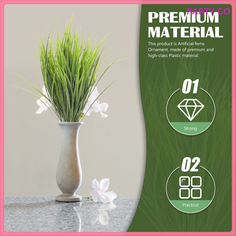 Set 4 Cây Cỏ Nhân Tạo Dùng Để Trang Trí Nhà Cửa Tiện Dụng