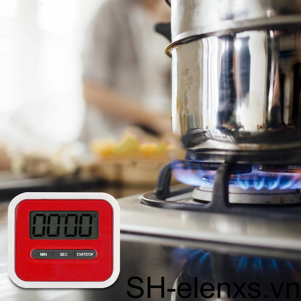 Đồng Hồ Hẹn Giờ Nấu Ăn Màn Hình LCD Từ 0 Đến 99 Phút 59 Phút