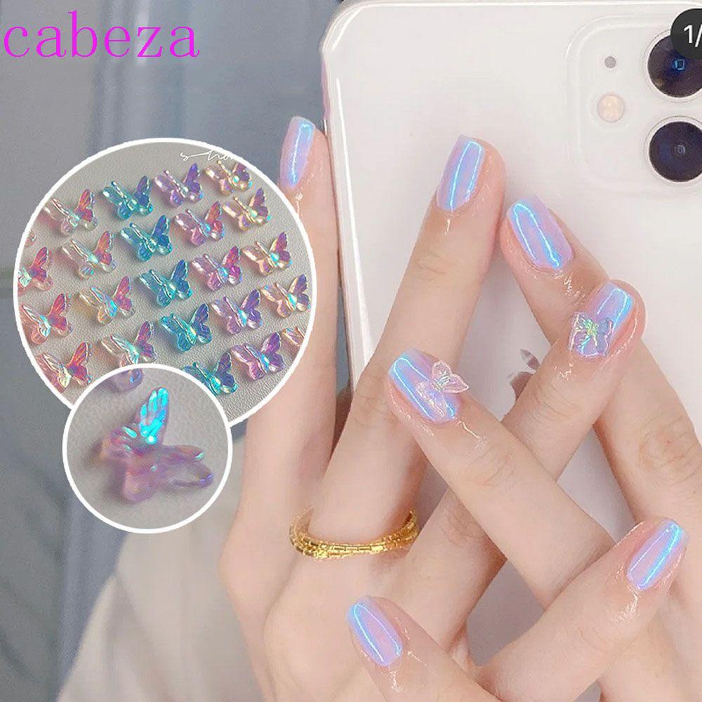 Phụ Kiện Trang Trí Móng Tay Hình Bướm Nhiều Màu Lấp Lánh DIY