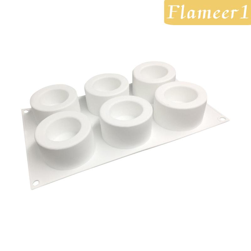 Chảo Làm Bánh 6 Lỗ Bằng Silicone DIY Dành Cho Trẻ Em Và Người Lớn