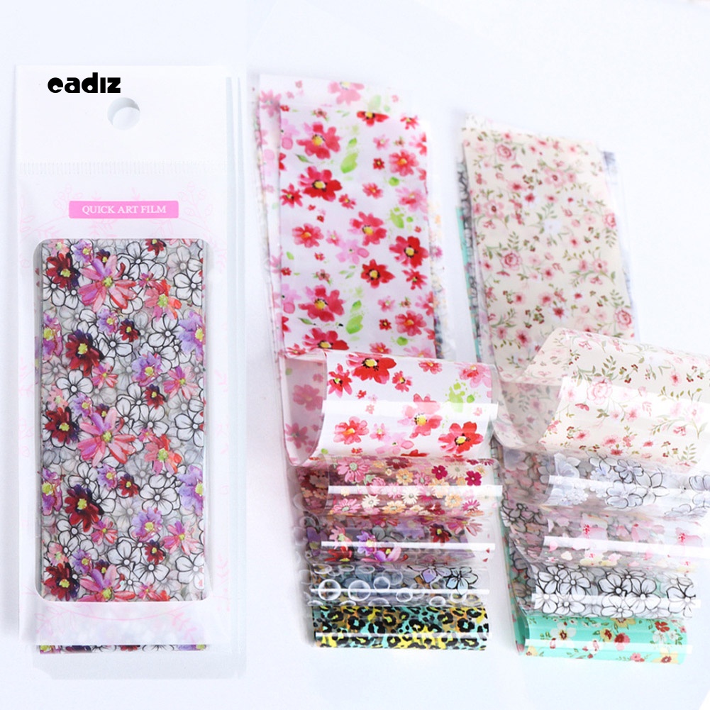 Set 10 Tấm Hình Dán Bầu Trời Sao Trang Trí Móng Nghệ Thuật