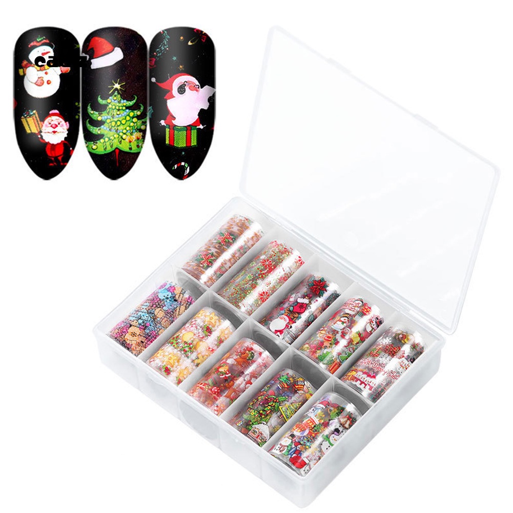 Miếng Dán Trang Trí Móng Tay Chủ Đề Giáng Sinh Độc Đáo