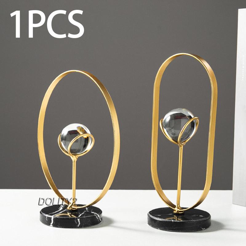 Đồ trang trí Tượng Hình Học Bằng Sắt Để Bàn Trang Trí [Dolity2]