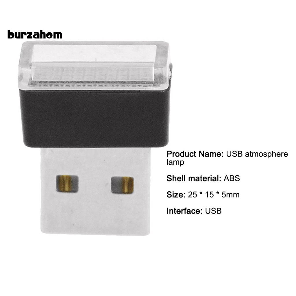 Đèn LED USB Mini Nhiều Màu Sắc Dùng Trang Trí Nội Thất Xe Hơi