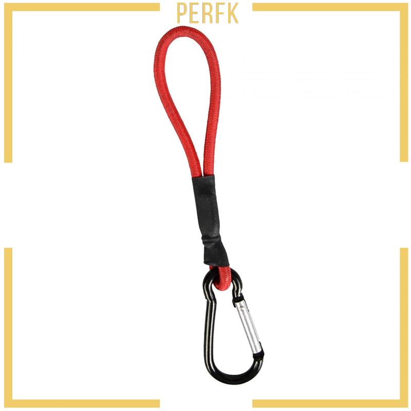 [Perfk] Dây Bungee Kèm Móc Khóa Carabiner Cho Lều Tarpaulin Tarps