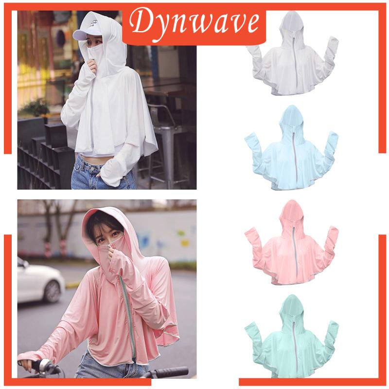 [Dynwave] Áo Khoác Hoodie Làm Mát Có Dây Kéo Chống Nắng Mùa Hè Cho Nữ