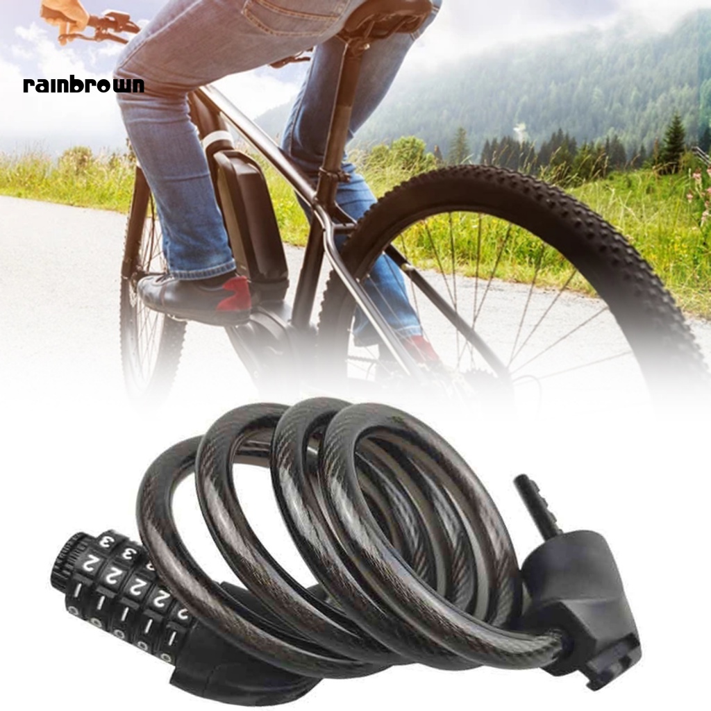 Bộ Khóa Xe Đạp Chống Trộm 5 Chữ Số Có Đèn