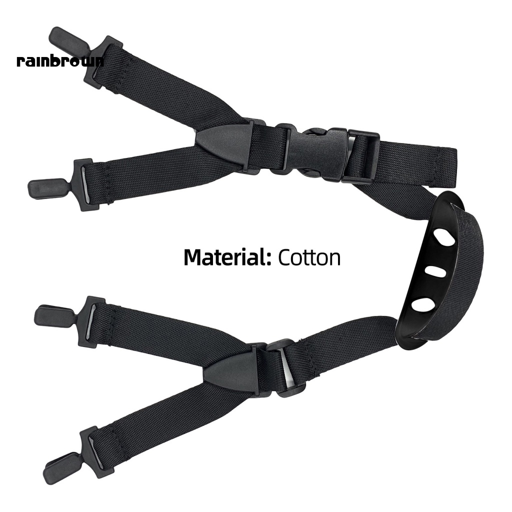 &lt; Rainbrown &gt; Khóa Cài Chữ Y Điều Chỉnh Được Có Thể Tháo Rời An Toàn Cho Mũ Bảo Hiểm