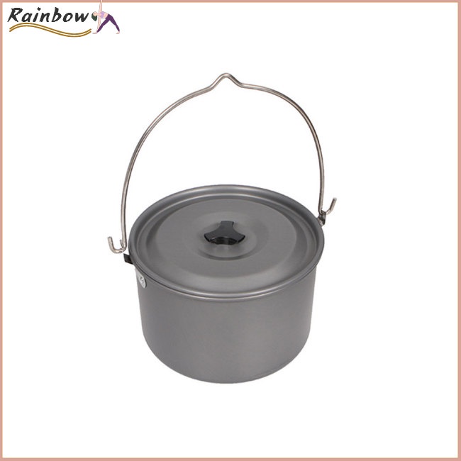 Nồi Nấu Ăn Siêu Lớn 4.2l Bằng Hợp Kim Nhôm Tiện Dụng Mang Theo Du Lịch Cắm Trại