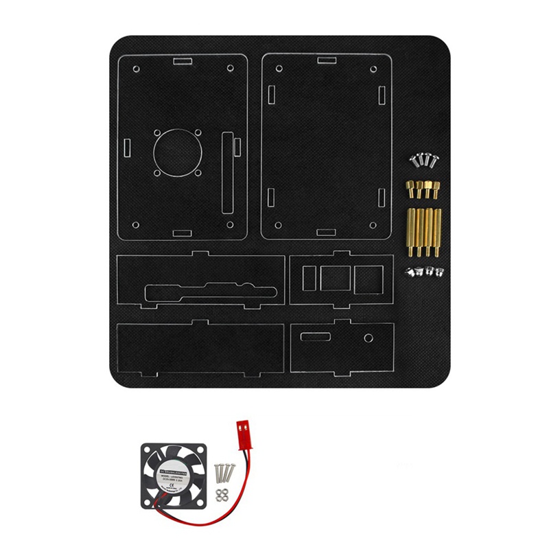 Vỏ Bọc Bảo Vệ Quạt Làm Mát Đặc Biệt Màu Cam Pi 5