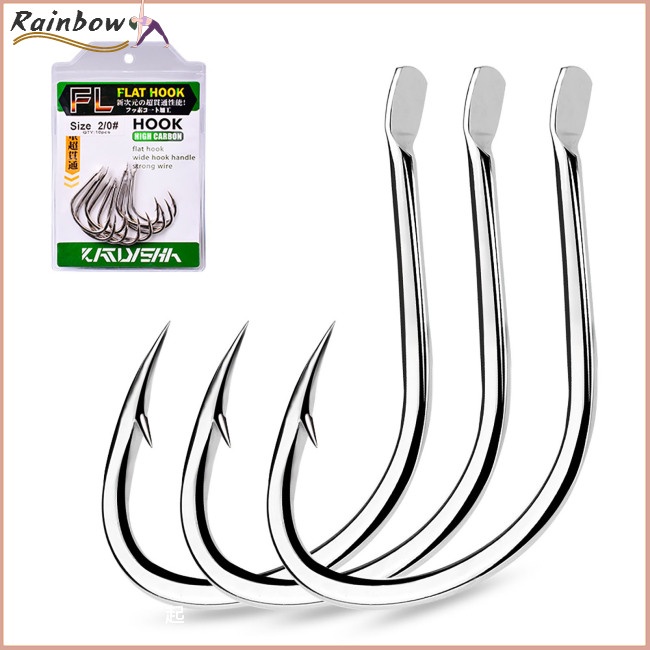 Set 10 Lưỡi Câu Cá Bằng Thép Carbon Dày Dặn Chống Ăn Mòn