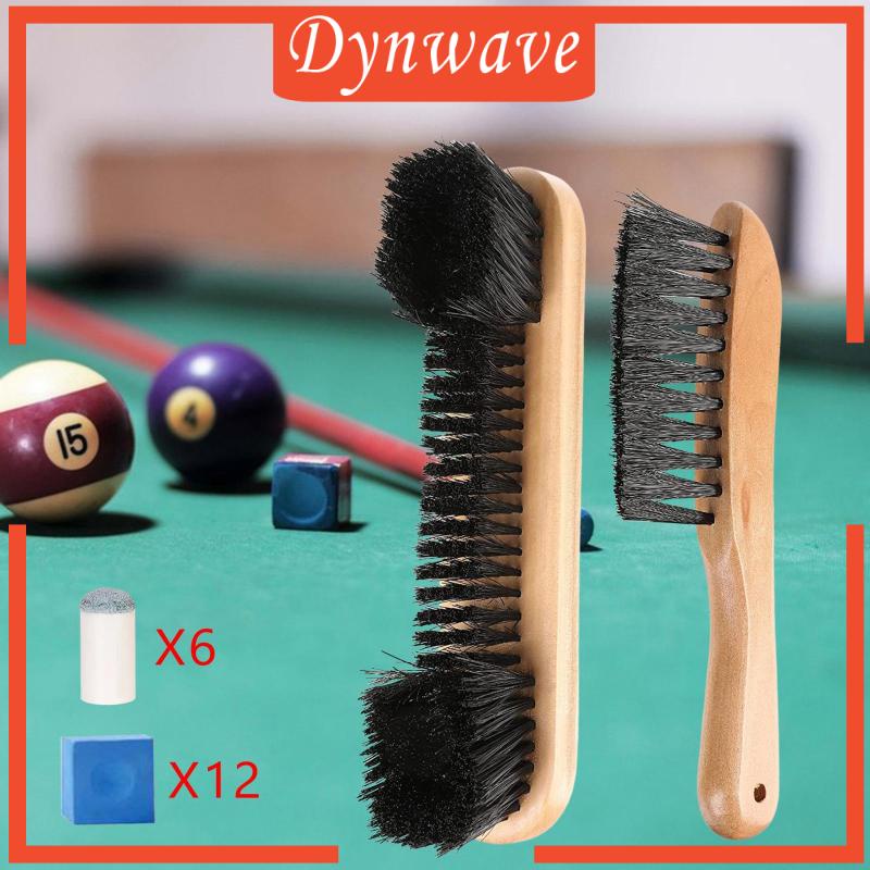 Bộ Bàn Chải Vệ Sinh Đầu Cơ Bida Bằng Gỗ Tiện Dụng