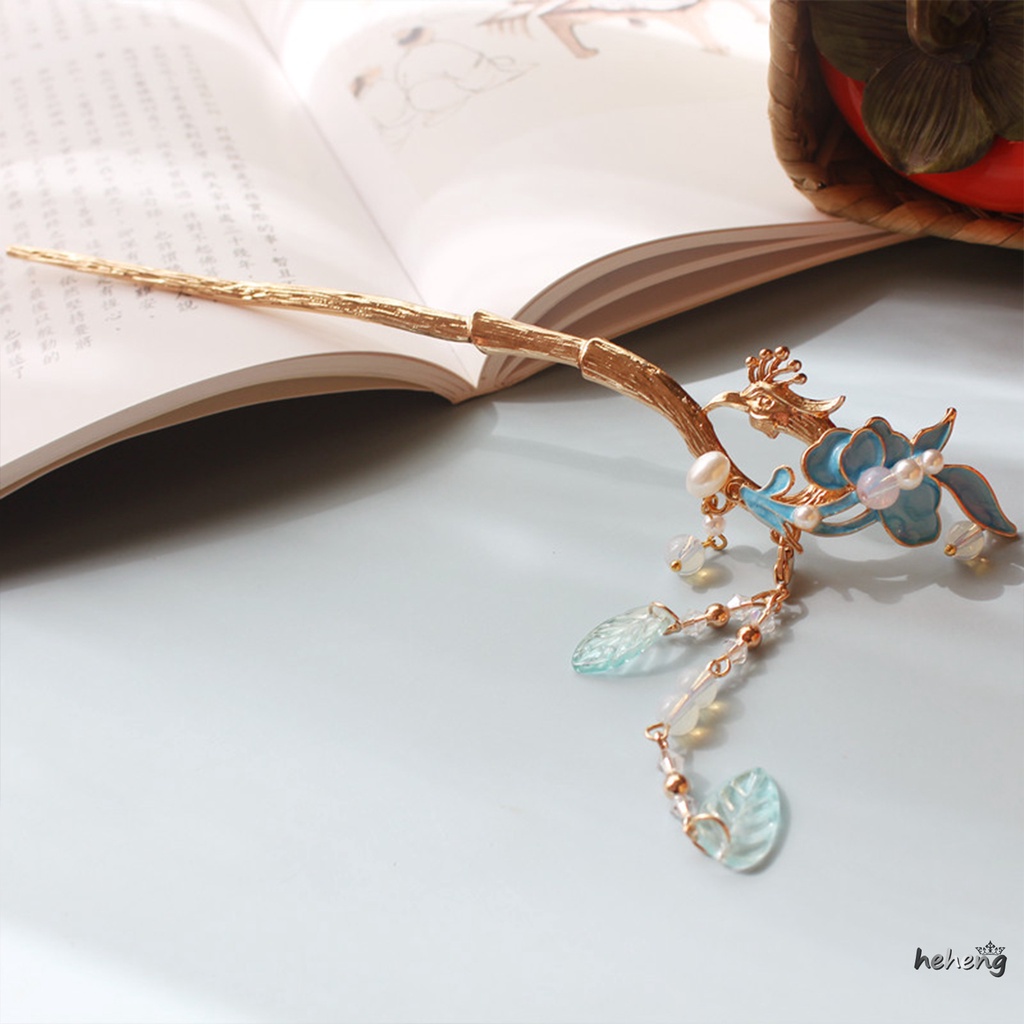 Trâm Cài Tóc Phối Tua Rua Phong Cách Vintage Thanh Lịch Cho Nữ